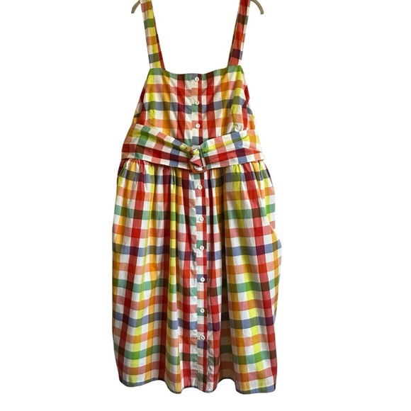 CHRISTOPHER JOHN ROGERS X TARGET MADRAS PLAID FIT & FLARE MIDI DRESS SIZE 28/30 - Picture 6 of 14